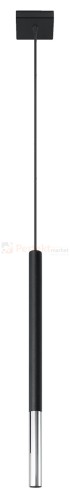 Lampa wisząca MOZAICA 1 czarny/chrom SL.0885 Sollux