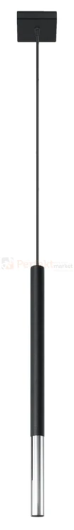 Lampa wisząca MOZAICA 1 czarny/chrom SL.0885 Sollux