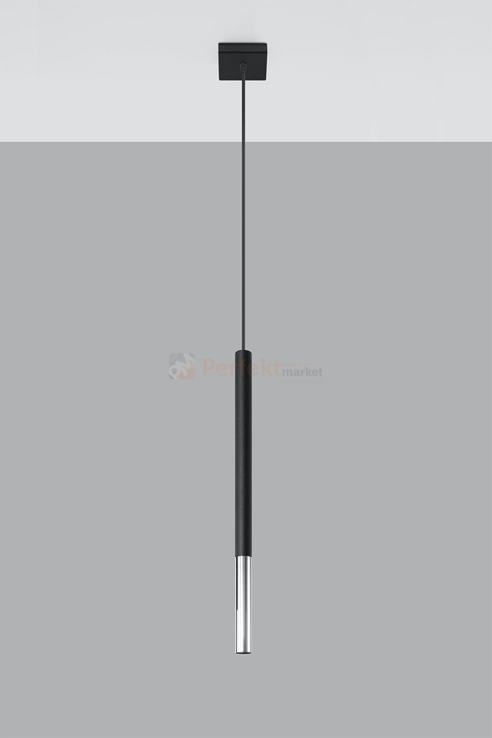 Lampa wisząca MOZAICA 1 czarny/chrom SL.0885 Sollux