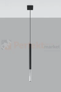 Lampa wisząca designerska MOZAICA 1 czarna chrom SL.0885 Sollux