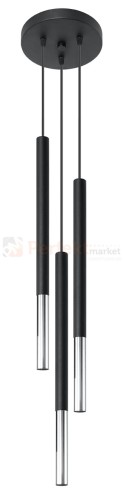 Lampa wisząca MOZAICA 3P czarny/chrom SL.0887 Sollux