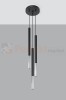 Lampa wisząca MOZAICA 3P czarny/chrom SL.0887 Sollux