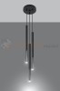 Lampa wisząca MOZAICA 3P czarny/chrom SL.0887 Sollux