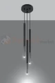 Lampa wisząca MOZAICA 3P czarny/chrom SL.0887 Sollux