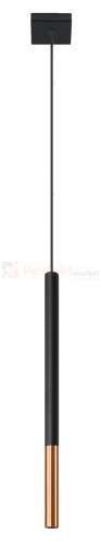 Lampa wisząca MOZAICA 1 czarny/miedź SL.0888 Sollux