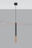 Lampa wisząca MOZAICA 1 czarny/miedź SL.0888 Sollux