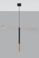 Lampa wisząca MOZAICA 1 czarny/miedź SL.0888 Sollux