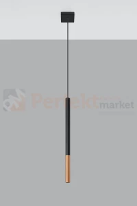 Lampa wisząca nowoczesna MOZAICA 1 czarny miedź SL.0888 Sollux