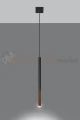Lampa wisząca MOZAICA 1 czarny/miedź SL.0888 Sollux