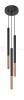 Lampa wisząca MOZAICA 3P czarny/miedź SL.0890 Sollux