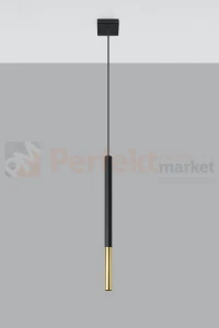 Lampa wisząca designerska MOZAICA 1 czarno złota SL.0891 Sollux