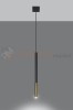 Lampa wisząca MOZAICA 1 czarny/złoto SL.0891 Sollux