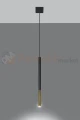 Lampa wisząca MOZAICA 1 czarny/złoto SL.0891 Sollux