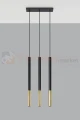 Lampa wisząca MOZAICA 3L czarny/złoto SL.0892 Sollux