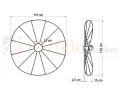 Kinkiet / Plafon ESKOLA 110 CZARNY TH.014CZ Sollux