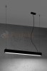 Lampa wisząca PINNE 650 CZARNA, 4000K, 22W TH.033 Sollux