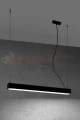 Lampa wisząca PINNE 650 CZARNA, 4000K, 22W TH.033 Sollux
