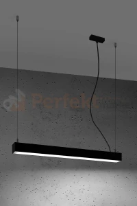 Lampa wisząca PINNE 650 czarna 65 cm 22W Thoro