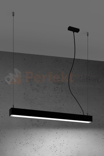 Lampa wisząca PINNE 650 CZARNA, 4000K, 22W TH.033 Sollux
