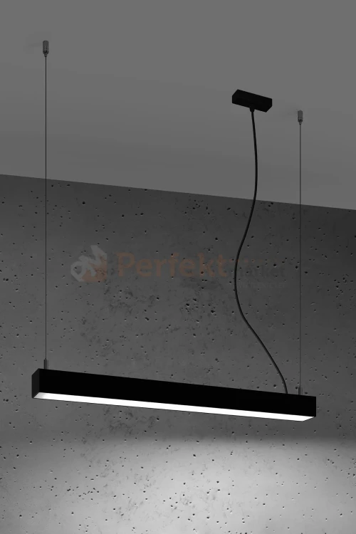 Lampa wisząca PINNE 650 CZARNA, 4000K, 22W TH.033 Sollux