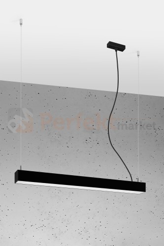 Lampa wisząca PINNE 650 CZARNA, 4000K, 22W TH.033 Sollux