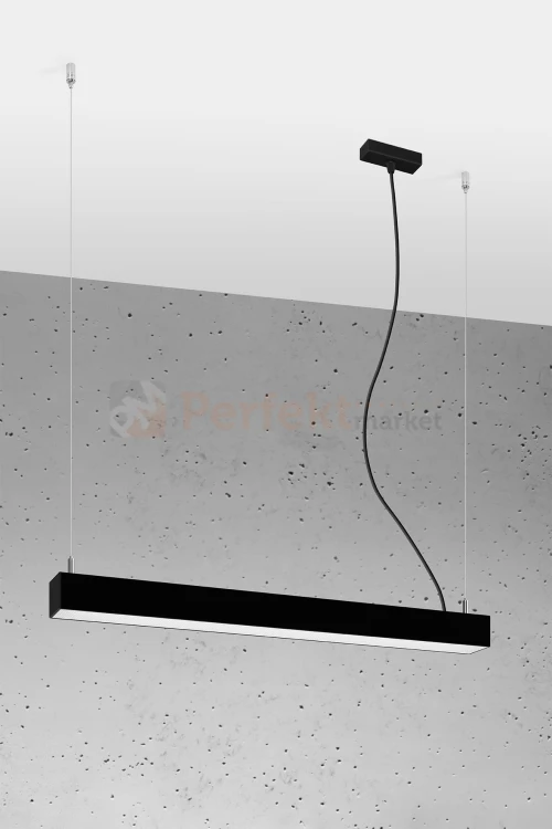 Lampa wisząca PINNE 650 CZARNA, 4000K, 22W TH.033 Sollux
