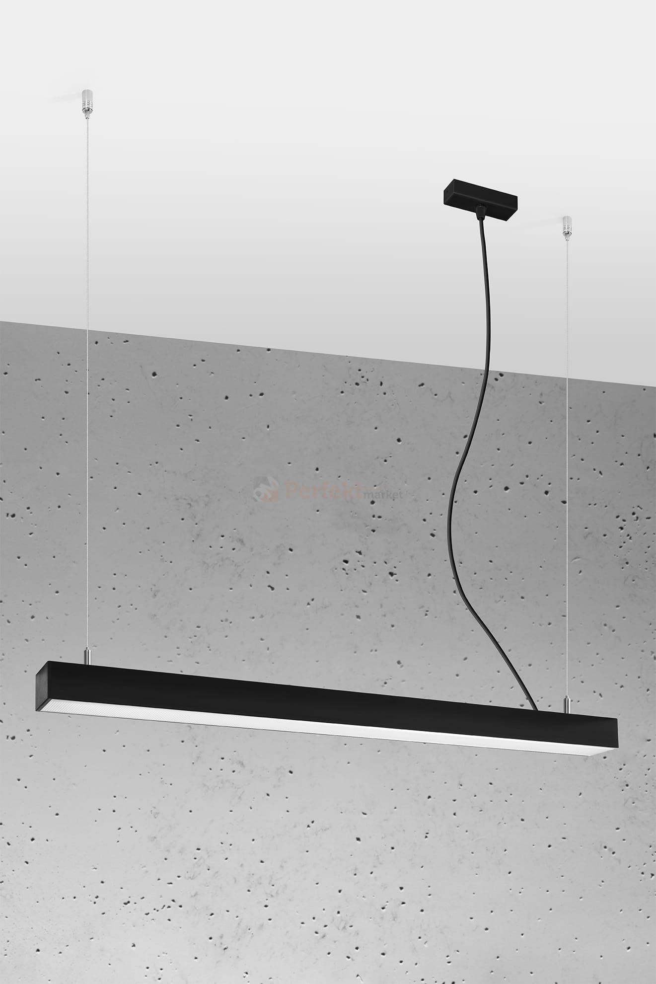 Lampa wisząca PINNE 950 CZARNA, 3000K, 31W TH.048 Sollux