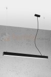 Lampa wisząca PINNE 950 CZARNA, 3000K, 31W TH.048 Sollux