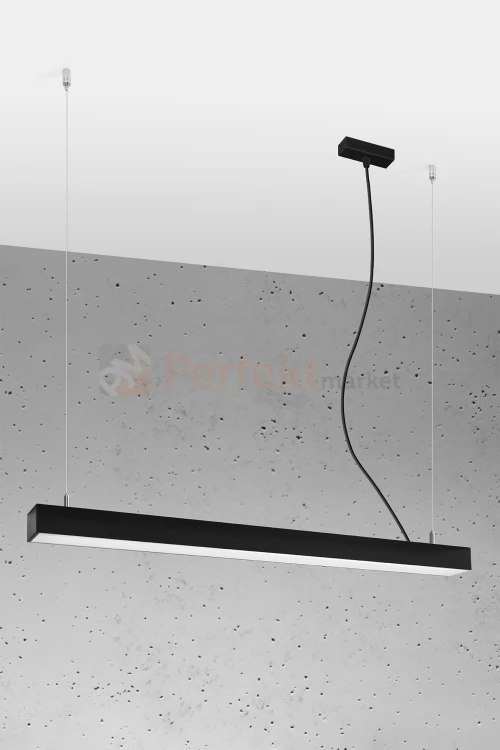 Lampa wisząca PINNE 950 CZARNA, 3000K, 31W TH.048 Sollux