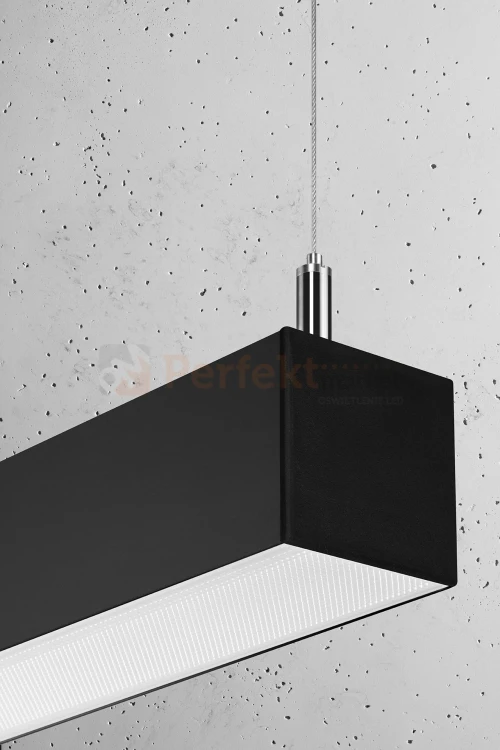 Lampa wisząca PINNE 950 CZARNA, 3000K, 31W TH.048 Sollux