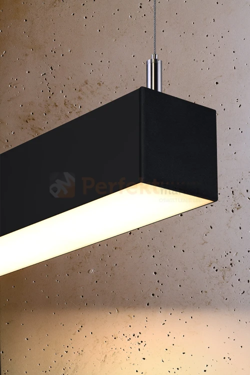 Lampa wisząca PINNE 950 CZARNA, 3000K, 31W TH.048 Sollux