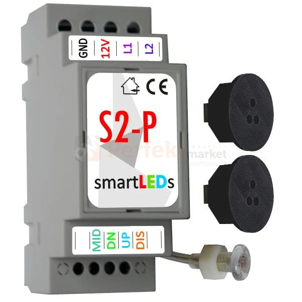sterownik oswietlenia schodowego z dwoma czujkami LED