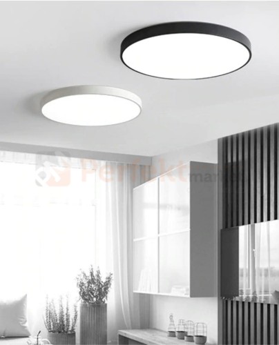 plafon led huston czarny 40 cm