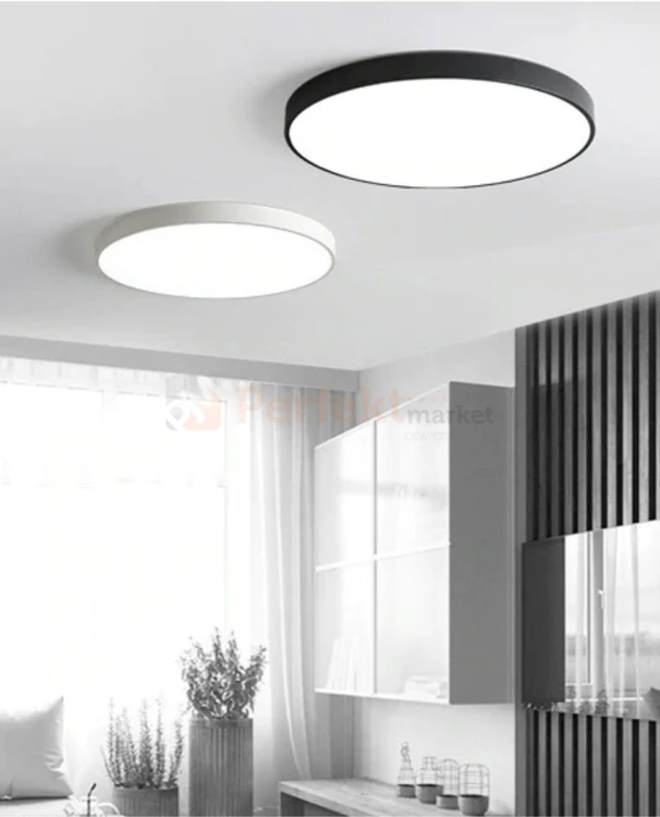plafon led huston czarny 40 cm