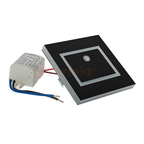 EVRA BLACK Barwa Ciepła 3000K. PIR. 12V EKS6902