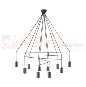 Lampa sufitowa IMBRA BLACK X 9680 10xGU10 Nowodvorski czarna GU10