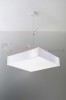 nowoczesna lampa minimal perfektmarket design wisząca sufitowa kwadratowa LED HORUS 45 biała room.jpg