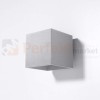 Kinkiet ścienny CUBE kostka G9 QUAD 1 szary