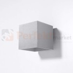 Kinkiet ścienny CUBE kostka G9 QUAD 1 szary