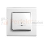 łącznik schodowy podświetlany viko panasonic linnera włącznik biały minimalistyczny oświetlenie oświetlenie_led biała minimalizm perfektmarket perfekt_market 90440063