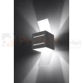 lampa_ścienna kinkiet szara g9 nowoczesna minimalizm design lampa kwadratowa plafon LED loreto szary perfektmarket SL.0202