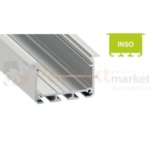 Profil do taśm LED lamp Inso wpuszczany srebrny 3 mb