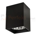 Oprawa natynkowa downlight Jupiter K14 E27 kwadratowa czarna - nowoczesna lampa