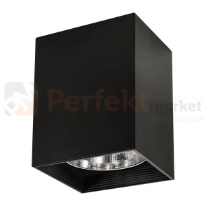 Oprawa natynkowa downlight Jupiter K14 E27 kwadratowa czarna 307231