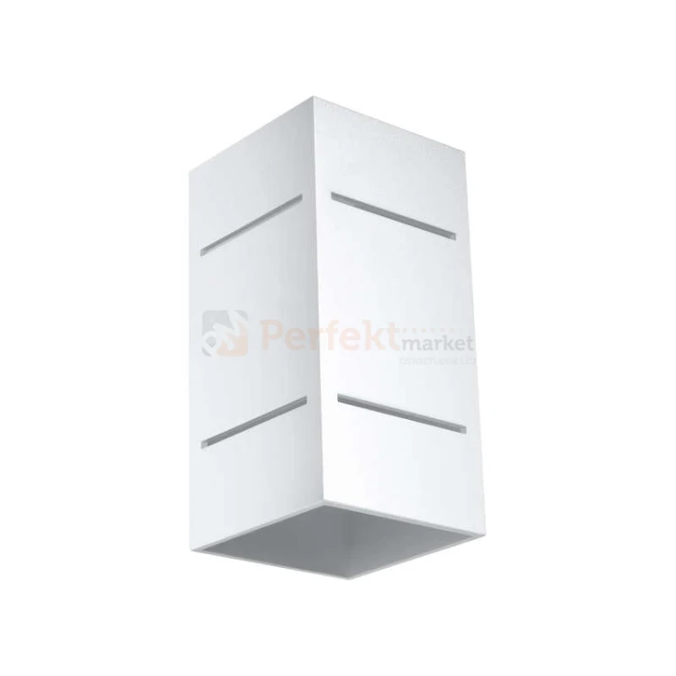 lampa_ścienna kinkiet biała g9 nowoczesna minimalizm design lampa kwadratowa plafon LED blocco biały perfektmarket SL.0477