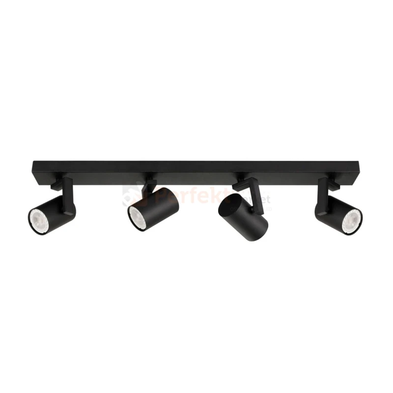 Oprawa sufitowa spotlight 4xGU10 czarny Italux Mola SPL-2846-4 BK aranżacja perfektmarket.webp