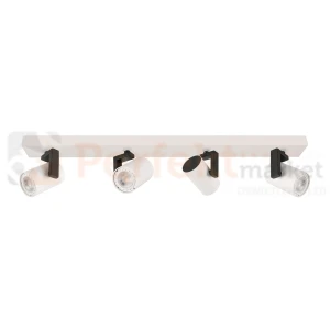 Oprawa sufitowa spotlight 4xGU10 biało czarny Italux Mola SPL-2846-4 WH