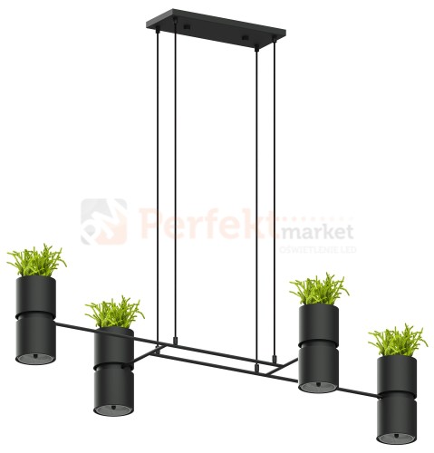 Lampa wisząca KUKKIA CZARNA TH.004CZ Sollux