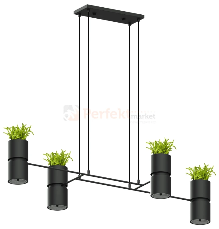Lampa wisząca KUKKIA CZARNA TH.004CZ Sollux