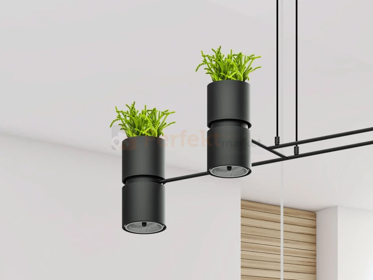 Lampa wisząca KUKKIA CZARNA TH.004CZ Sollux